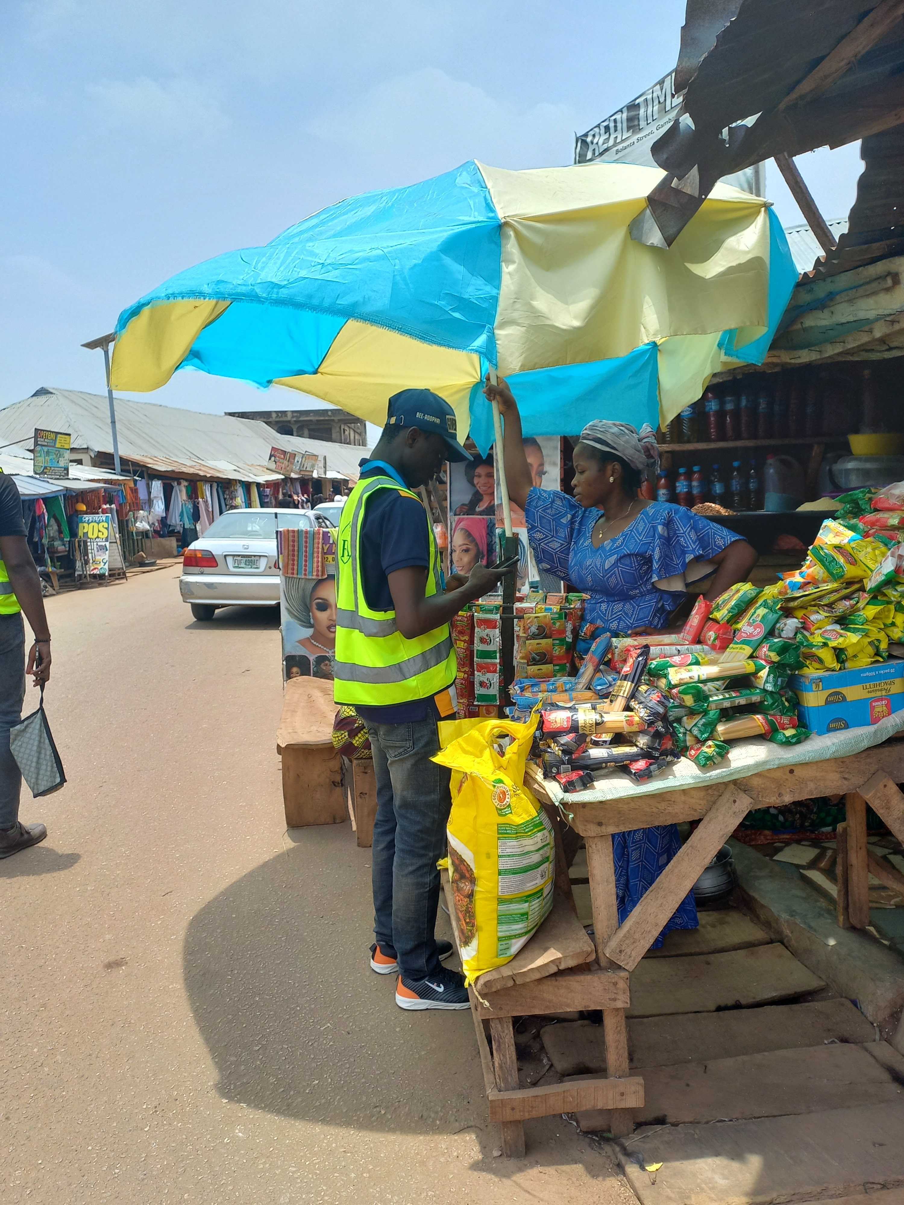 Vista's survey team at Oja Oba Market, Ilorin