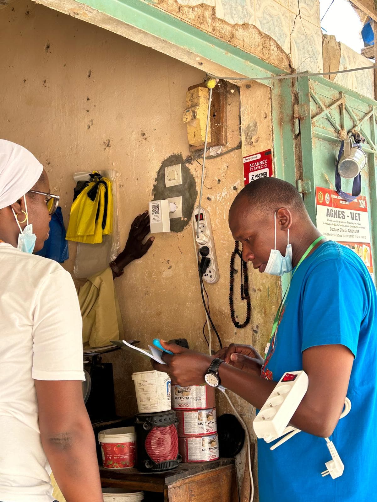 Field team conducting surveys in Senegal