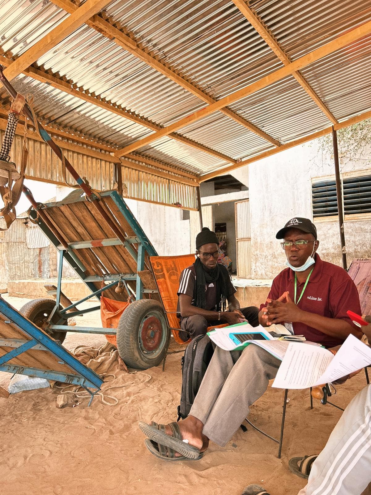 Field team conducting surveys in Senegal