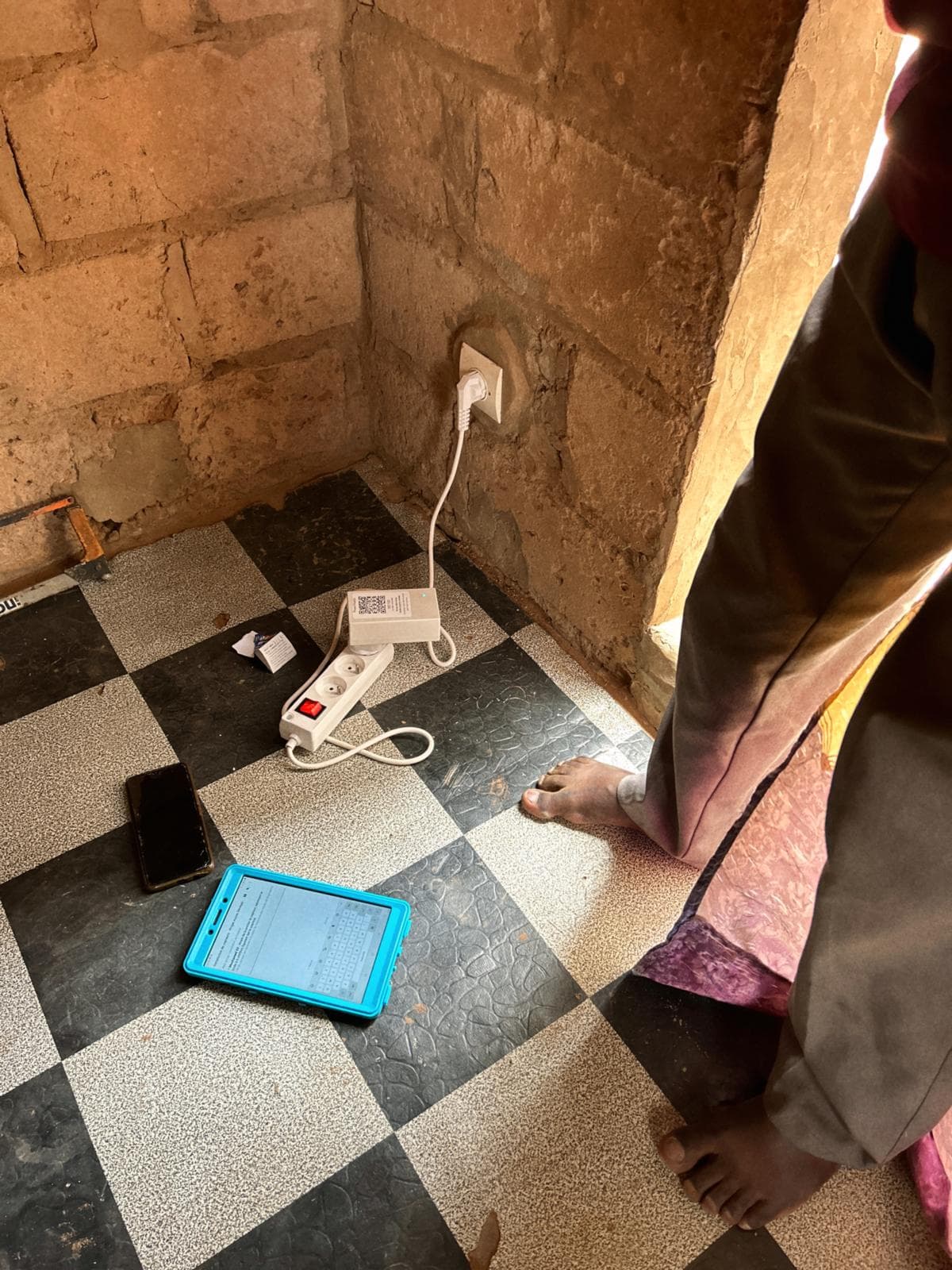 nLine sensor installation in Senegal